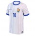 Camiseta Francia Kylian Mbappe #10 Segunda Equipación Replica Eurocopa 2024 mangas cortas